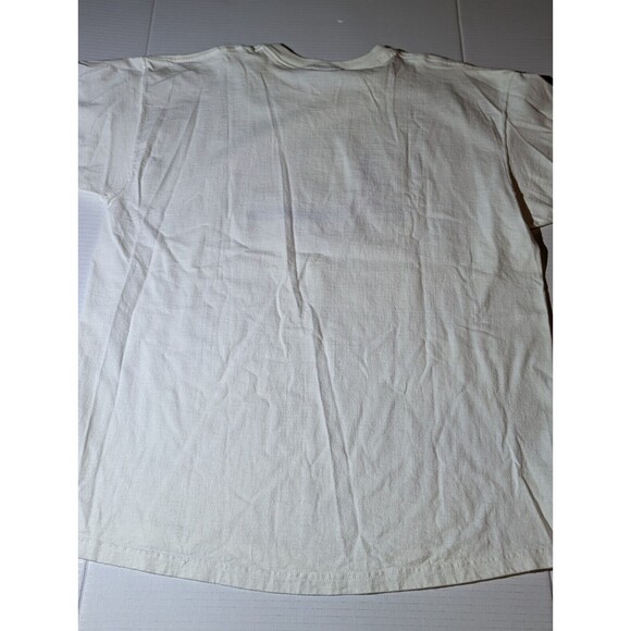 Vintage T Shirt Embroidered Lighthouse seagulls, fruit of the loom lofteez XL - Picture 7 of 7